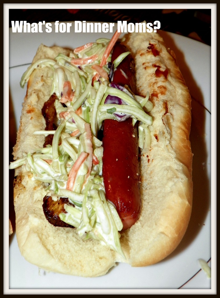 Barbecue Hot Dogs with Coleslaw