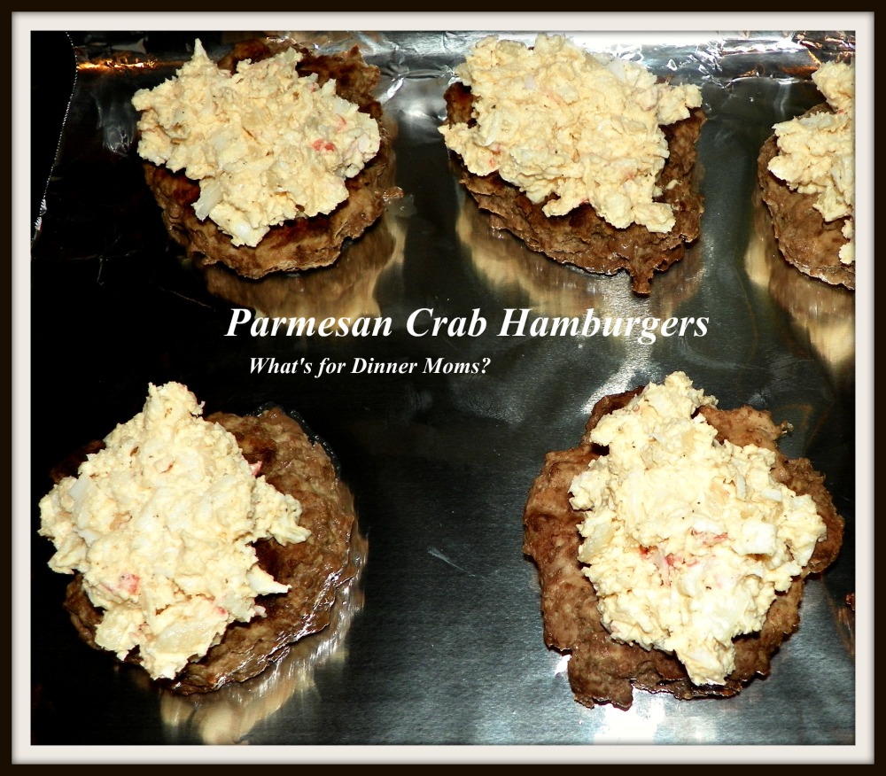 Parmesan Crab Hamburgers - Uncooked