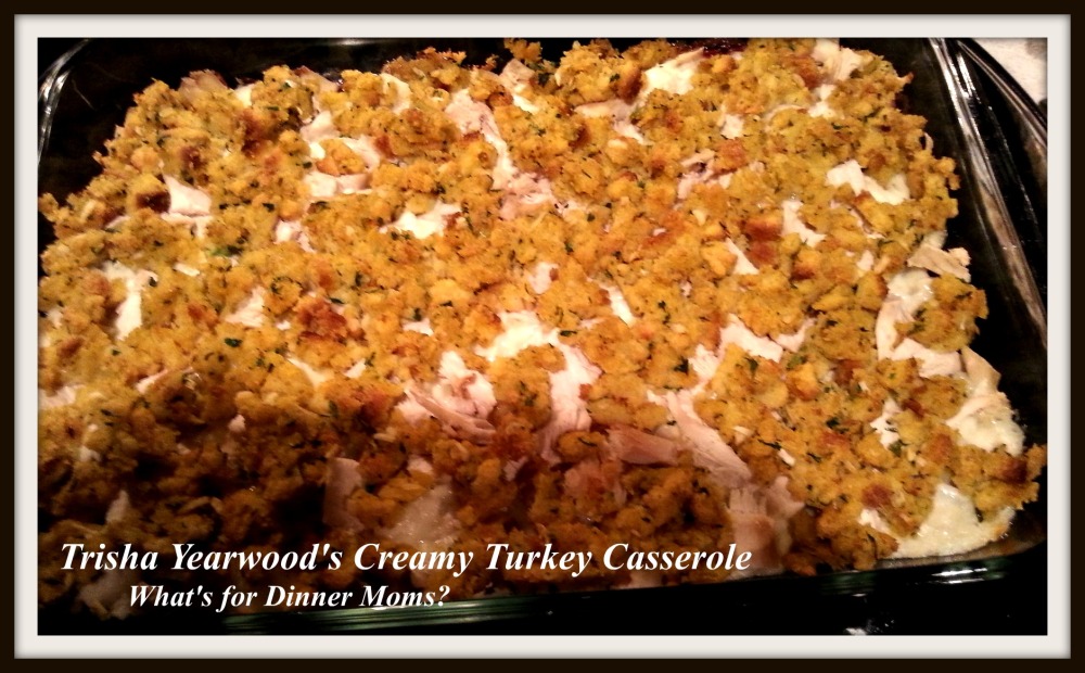 Trisha Yearwood's Creamy Turkey Casserole - What's for Dinner Moms