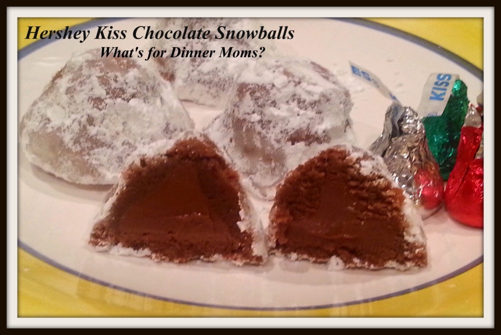 Hershey Kiss Chocolate Snowballs